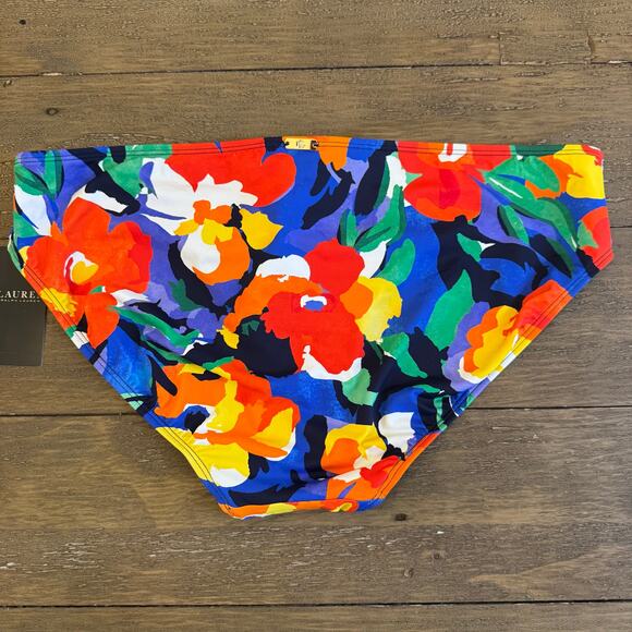 Lauren Ralph Lauren NWT Women's Size 16 Tropical Hipster Bikini Bottoms $60 - Picture 2 of 7